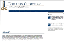 Tablet Screenshot of drillerschoiceinc.com